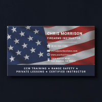 Fire Arms Instructor Patriotic Professional