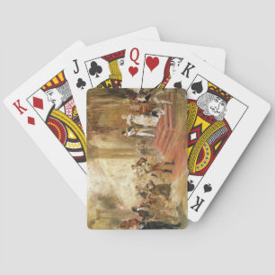 Fire at the Austrian Embassy (oil on canvas) Playing Cards