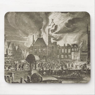 Fire at the old Amsterdam Town Hall, 17th July 165 Mouse Pad