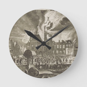 Fire at the old Amsterdam Town Hall, 17th July 165 Round Clock