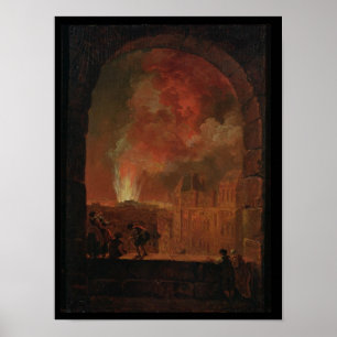 Fire at the Opera of the Palais-Royal Poster