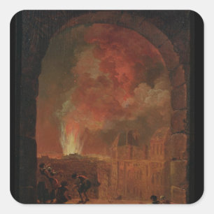 Fire at the Opera of the Palais-Royal Square Sticker