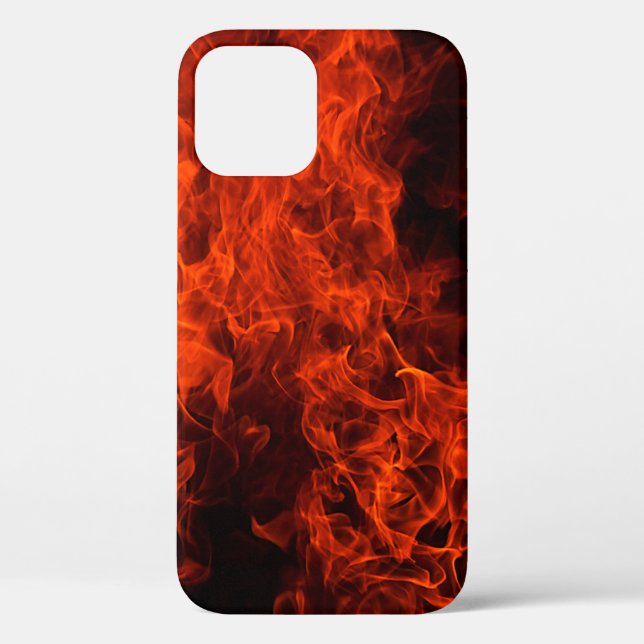 Fire background flame black hot Case-Mate iPhone case (Back)