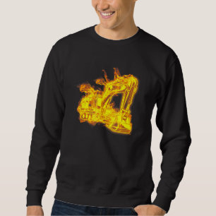 Fire Backhoe Excavator Construction Site Worker Ex Sweatshirt
