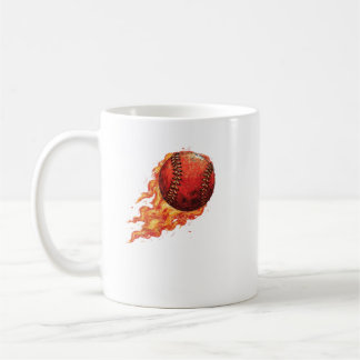 Fire Baseball  Coffee Mug