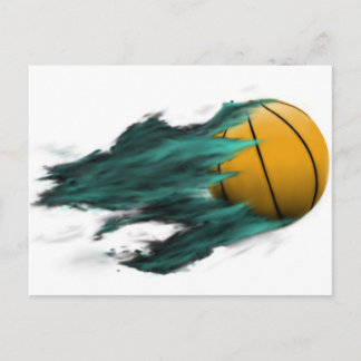 Fire Basketball Postcard
