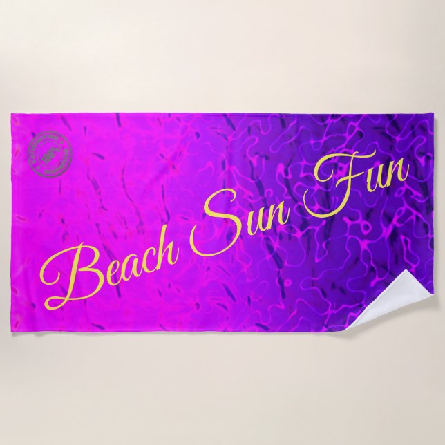 Fire Beach Towel (Front)
