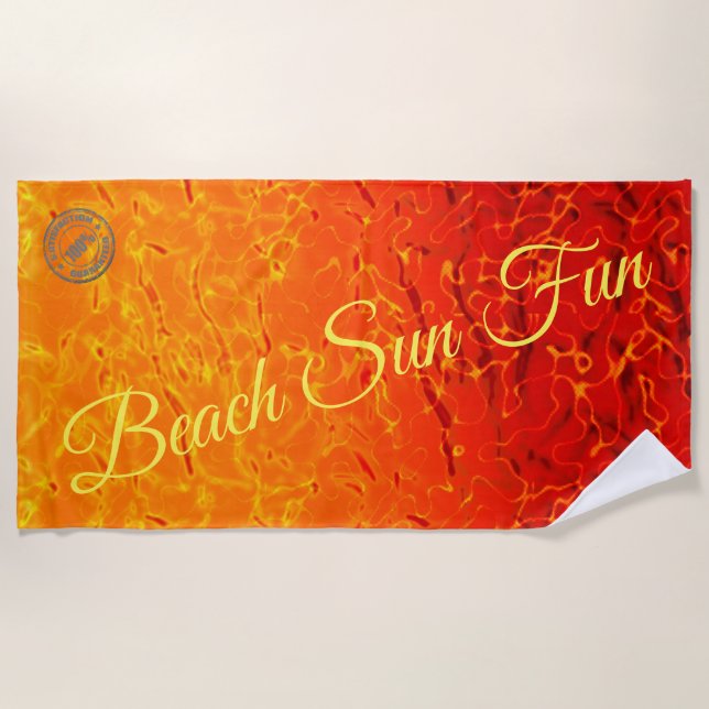 Fire Beach Towel (Front)