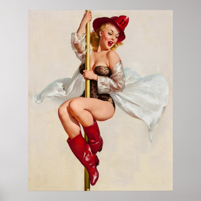 Fire Belle Always Ready Pin up Poster (Front)