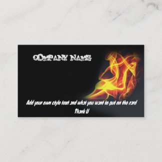 fire biz card one, COMPANY NAME, Add your own s...