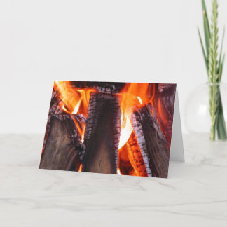 Fire Blank Greeting Card