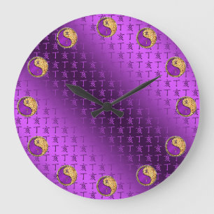 Fire Boar Large Clock