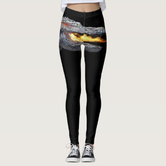 Fire-breathing Alligator Leggings