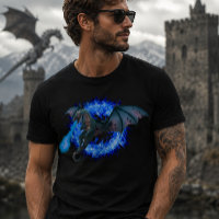 Fire Breathing Blue Flame Dragon