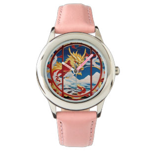 Fire breathing dragon Green And Red Watch