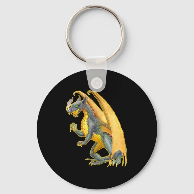 Fire Breathing Dragon Key Ring (Front)
