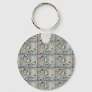 Fire Breathing Dragon Key Ring