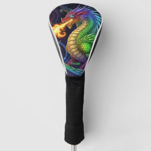 Fire Breathing Dragon Personalised Golf Head Cover