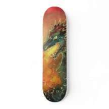 Fire Breathing Dragon Skateboard