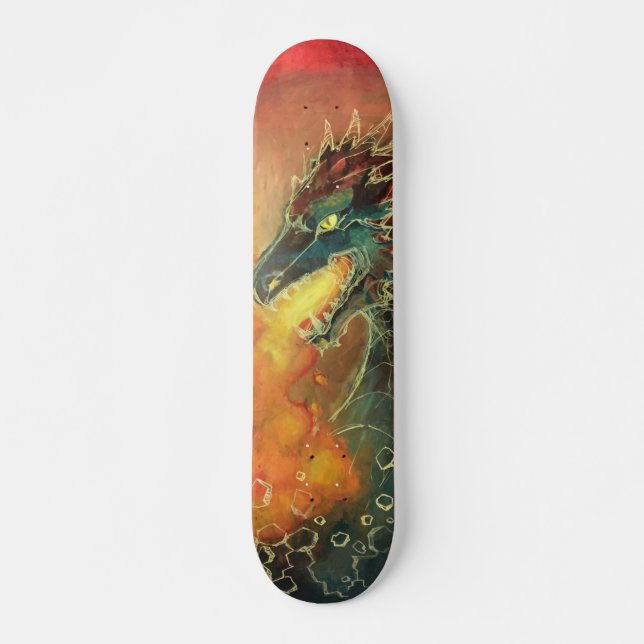 Fire Breathing Dragon Skateboard (Front)