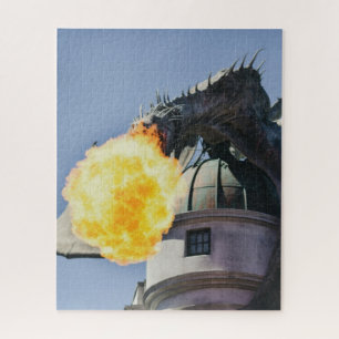 Fire Breathing Dragon Statue Jigsaw Puzzle