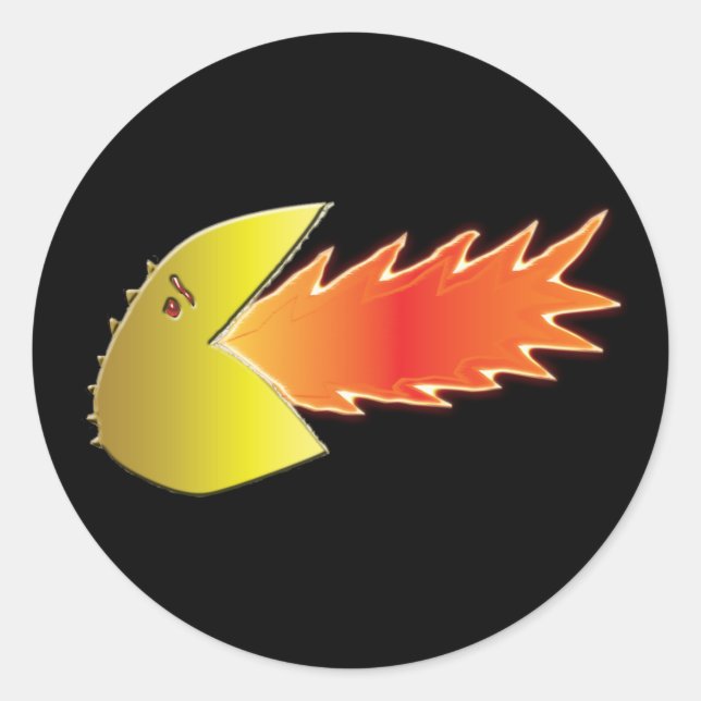 Fire-Breathing Head Stickers (Front)