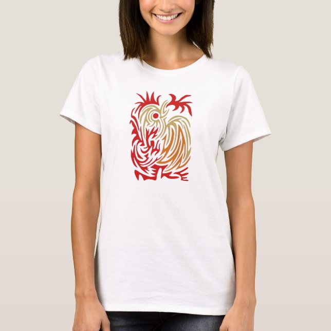 Fire-breathing Rooster T-Shirt (Front)