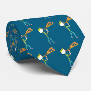 Fire Breathing Stickman Tie
