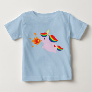 Fire-Breathing Unicorn Baby T-Shirt