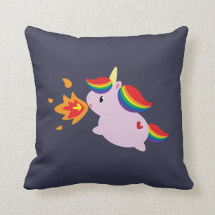 Fire-Breathing Unicorn Cushion