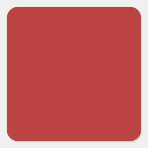 Fire Brick Red B22222 Colour, Option to Add Image Square Sticker