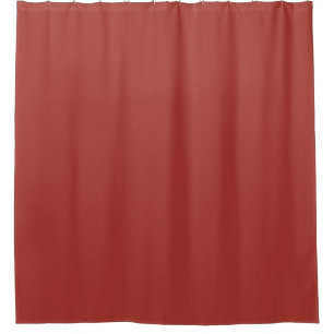 Fire Brick Red Solid Colour Print Shower Curtain