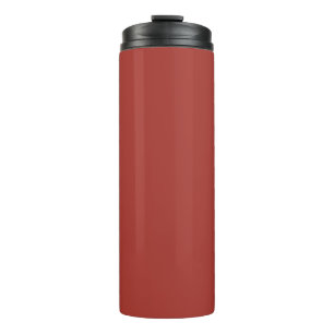 Fire Brick Red Solid Colour Print Thermal Tumbler