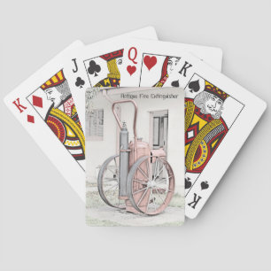 Fire Brigade Antique Fire Extinguisher Playing Cards
