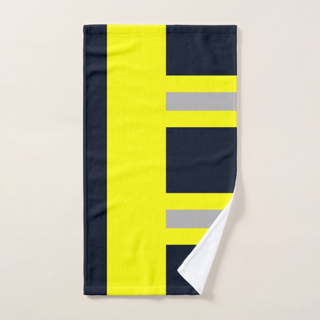 fire brigade symbol uniform blue towel (Hand Towel)