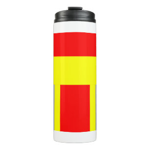 fire brigade symbol uniform red thermocoucher thermal tumbler