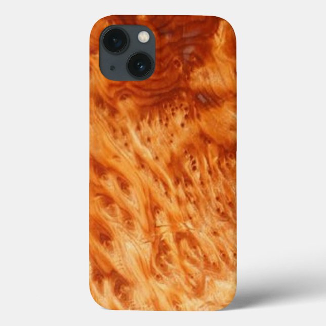 Fire Burl Woodgrain iPad case (Back)