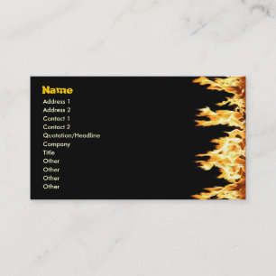 Fire Business Card