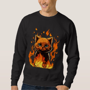 Fire Cat Sweatshirt