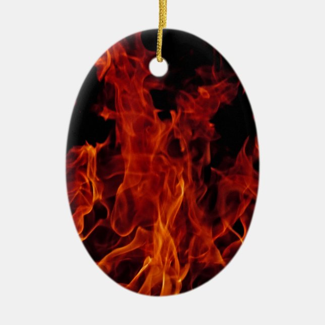 Fire Ceramic Ornament (Front)