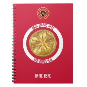 Fire Chief 5 Bugle Custom Notebook