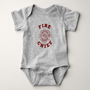Fire Chief Baby Bodysuit