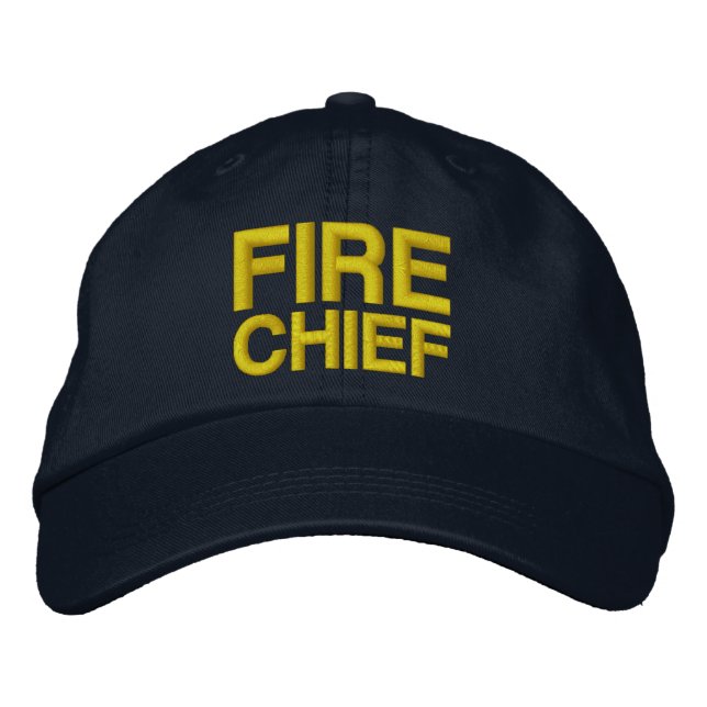 FIRE CHIEF EMBROIDERED HAT (Front)