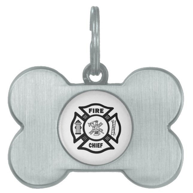 Fire Chief Pet ID Tag (Front)