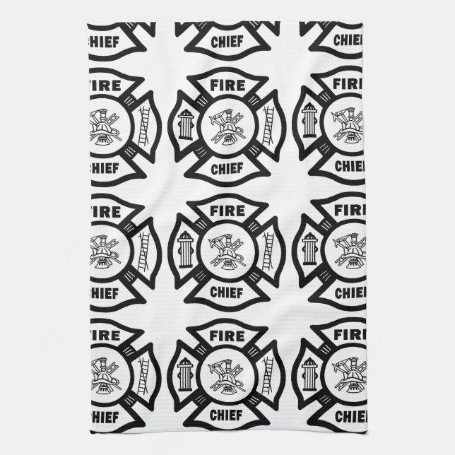 Fire Chief Tea Towel (Vertical)