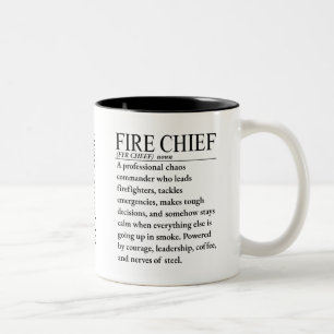 Fire Chief Two-Tone Coffee Mug