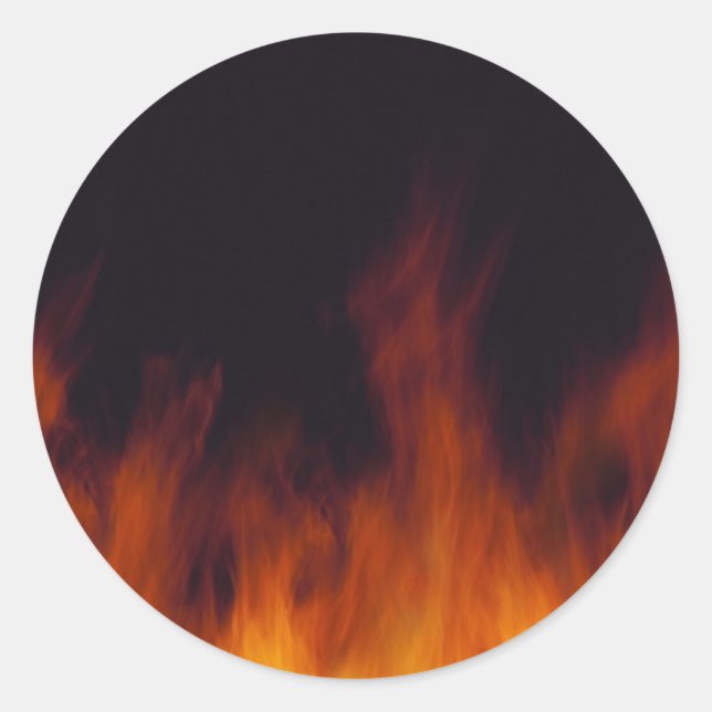 FIRE CLASSIC ROUND STICKER (Front)