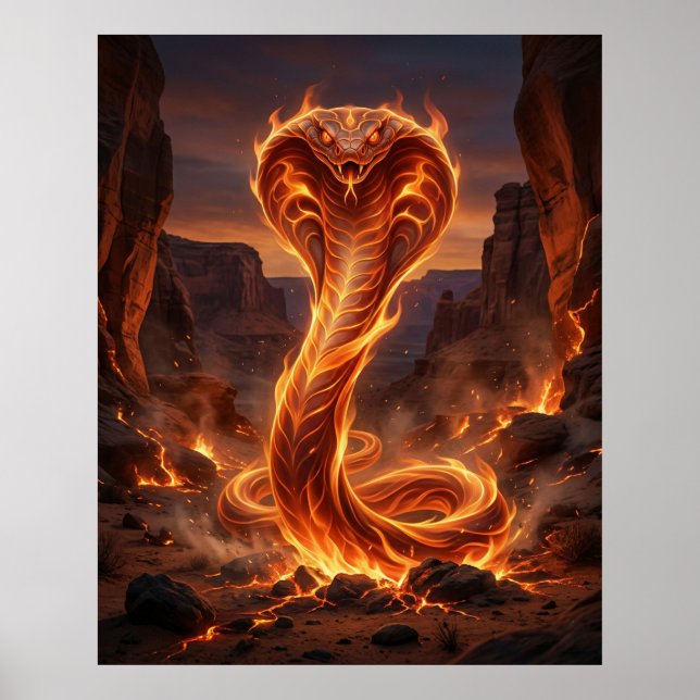 Fire Cobra Ember Canyon Poster (Front)