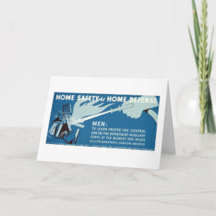 Fire Control Safety NYC 1942 WPA Card