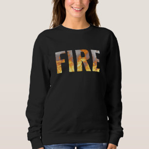 Fire Couple Matching DIY Last Minute Halloween Par Sweatshirt